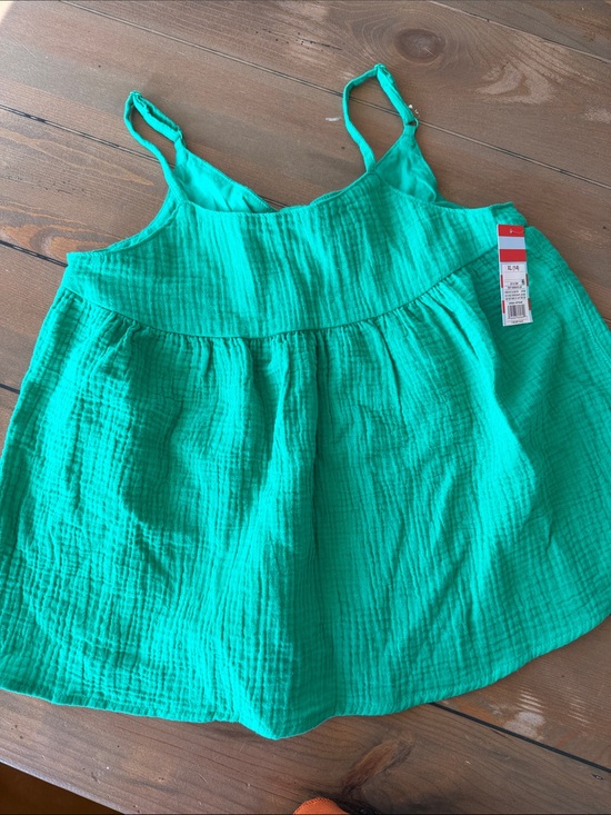 Target Other - Kids Green Textured Peplum Top